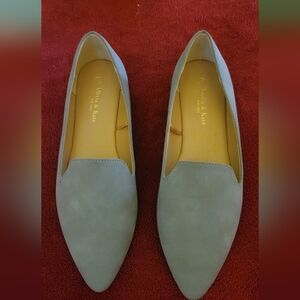 Women's Olivia & Kate Smoker-44L Heather Gray Flats, Size 8.5, New